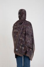 Etnik Etro “Tula” Desenli İpeksi Soft Şal Kahverengi - Görsel 4