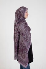 Etnik Etro “Tula” Desenli İpeksi Soft Şal Pembe - Görsel 2