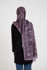 Etnik Etro “Tula” Desenli İpeksi Soft Şal Pembe - Görsel 4