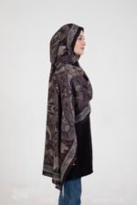 Etnik Etro “Tula” Desenli İpeksi Soft Şal Siyah - Görsel 2